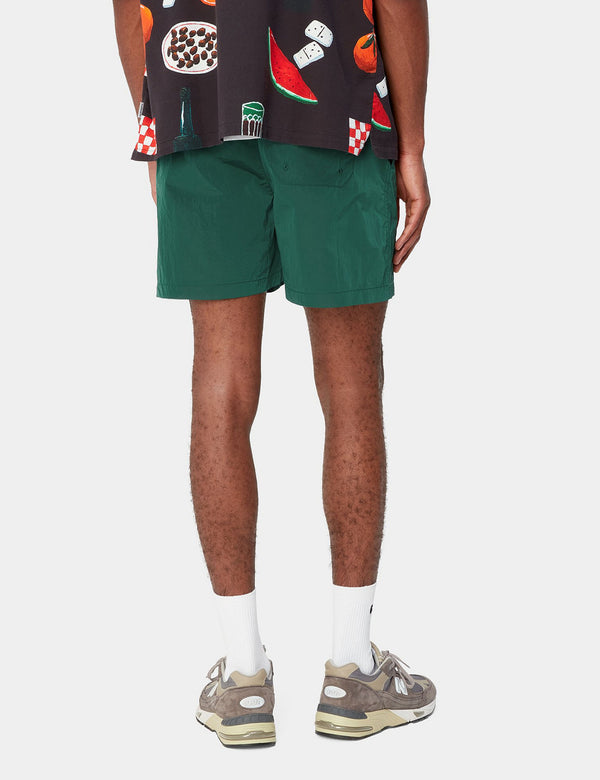 Carhartt-WIP Tobes Swim Trunks - Chervil Green/White