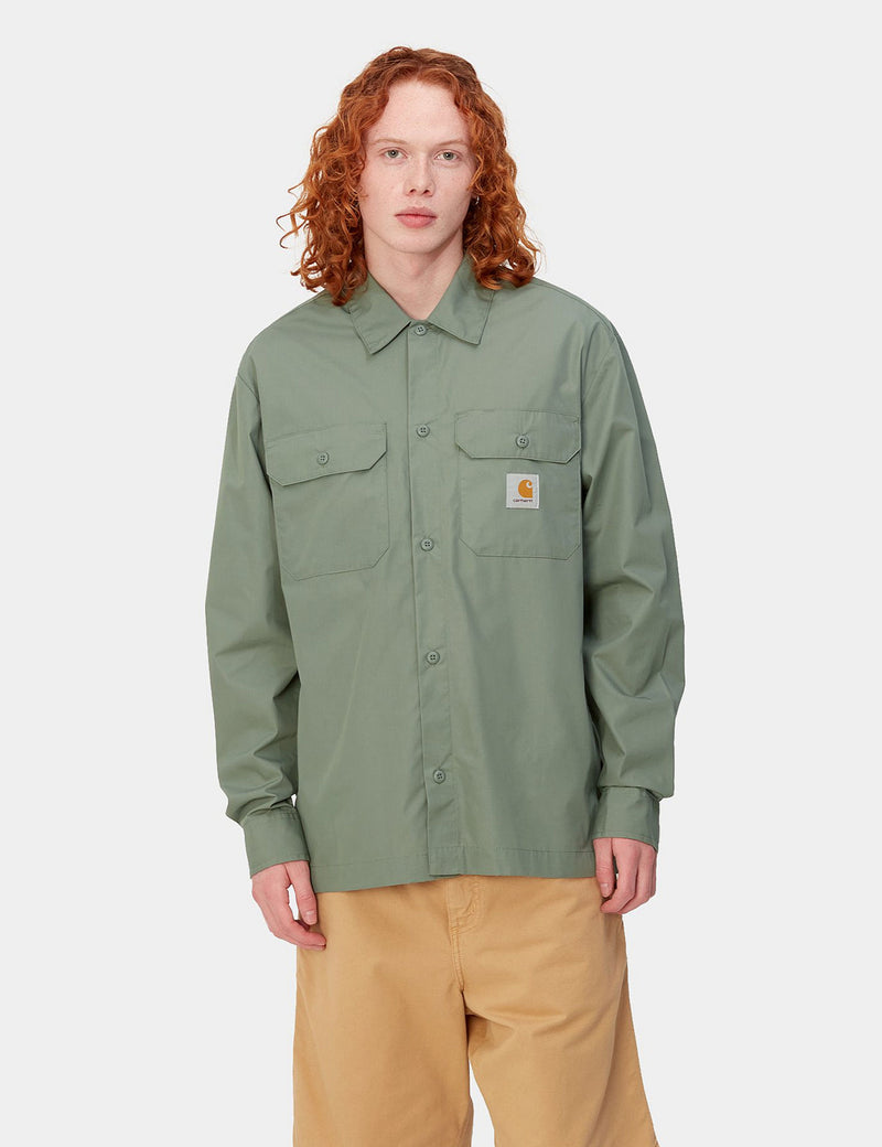 Carhartt-WIP Long Sleeve Craft Shirt Park Green Urban Excess