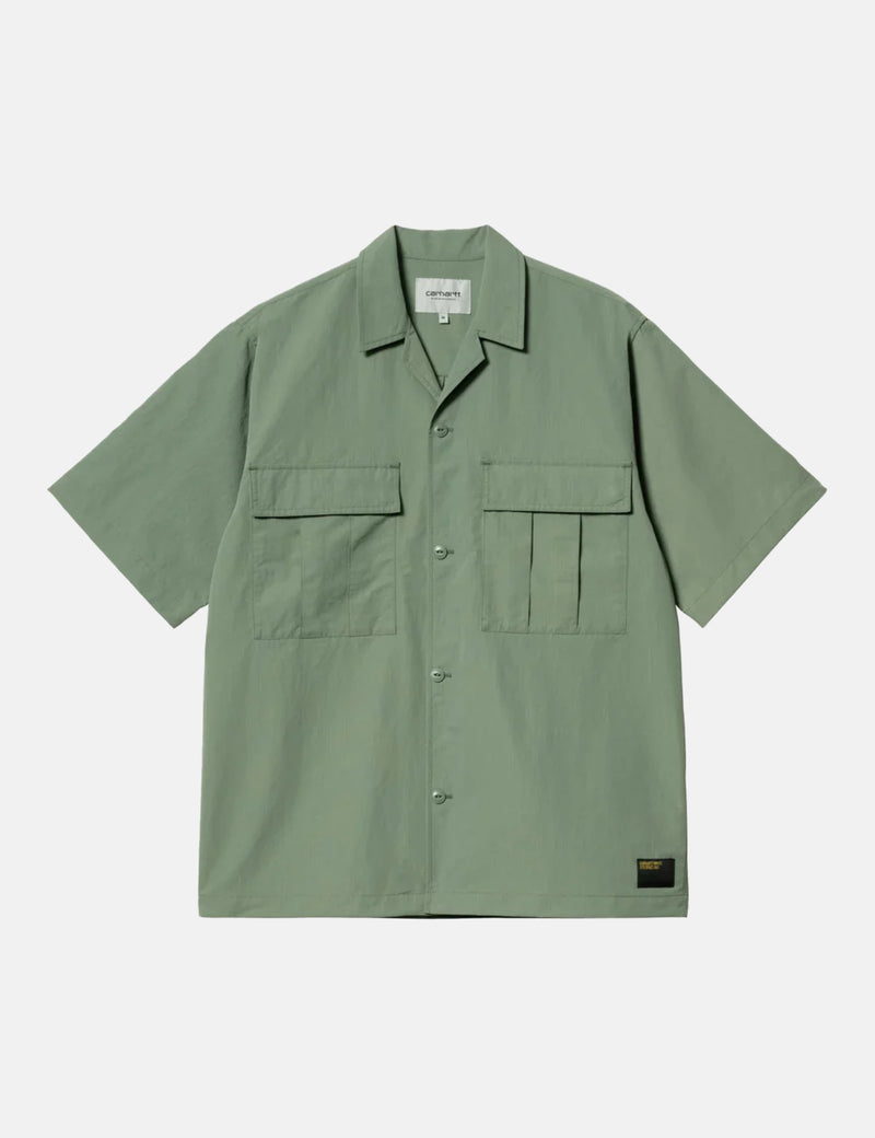 Carhartt-WIP Short Sleeve Evers Shirt - Park Green