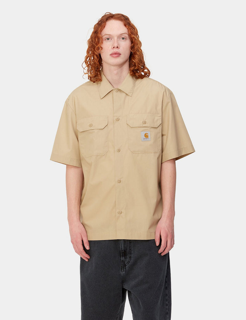 Carhartt-WIP Craft Short Sleeve Shirt - Sable Khaki