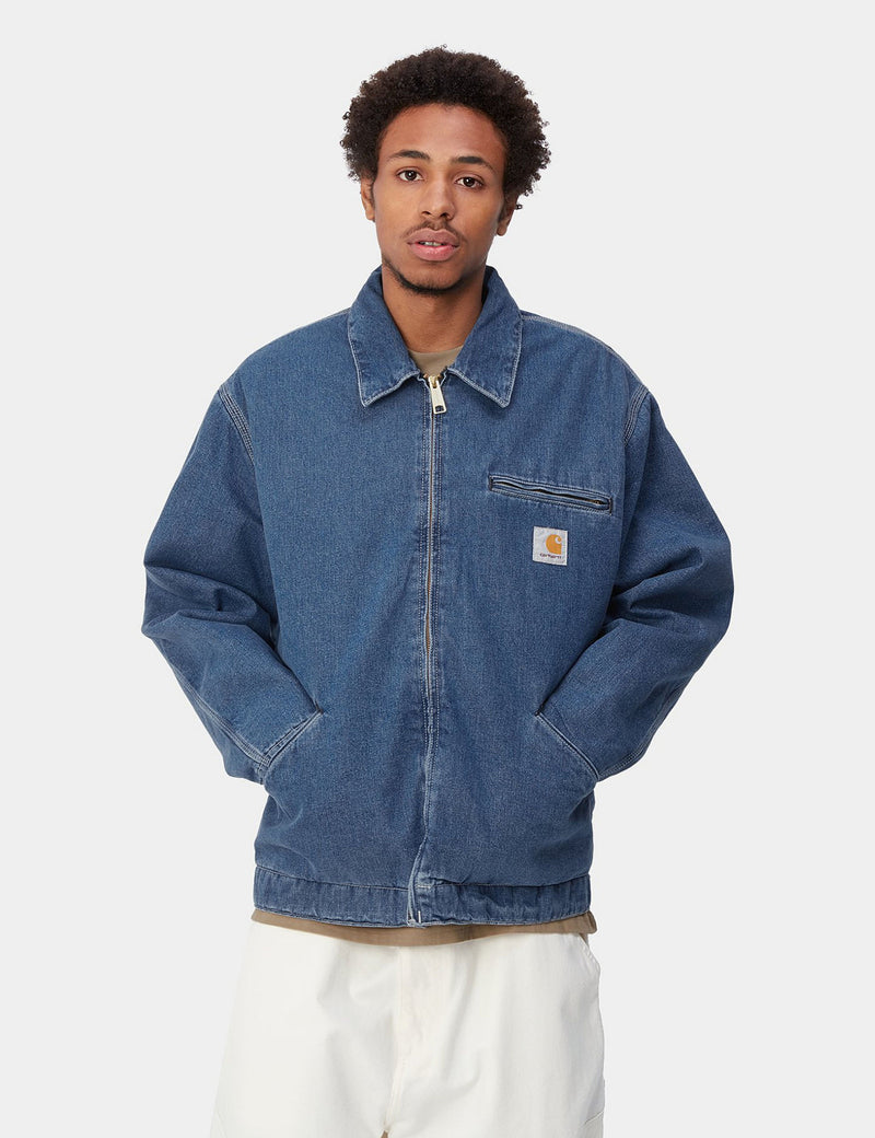 Carhartt WIP OG Detroit Jacket (Norco Denim) - Blue Stone washed