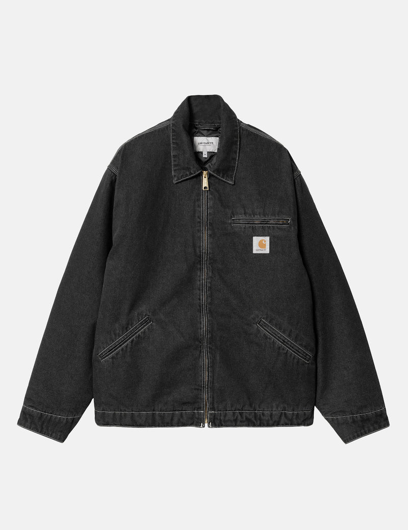 Carhartt-WIP OG Detroit Jacket (Norco Denim) - Black Stone washed