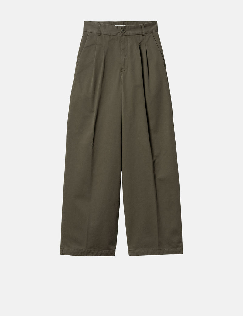 Carhartt WIP Women's Leola Pant - Mirage Grey/Brown