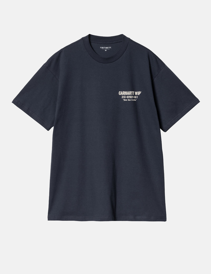 Carhartt-WIP Less Troubles T-Shirt (Loose) - Blue/Wax