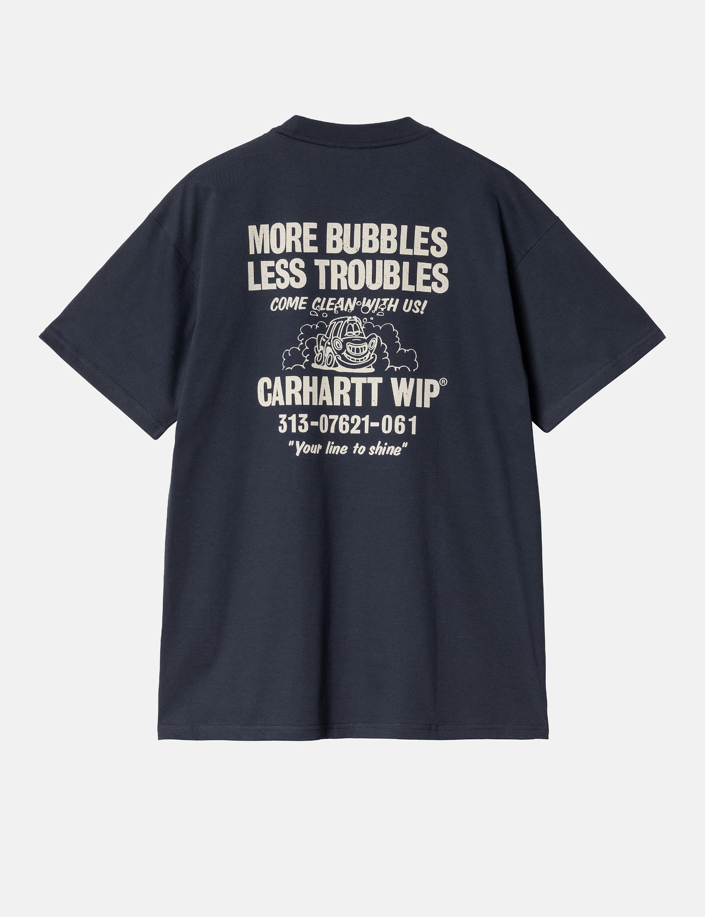 Carhartt-WIP Less Troubles T-Shirt (Loose) - Blue/Wax | Urban