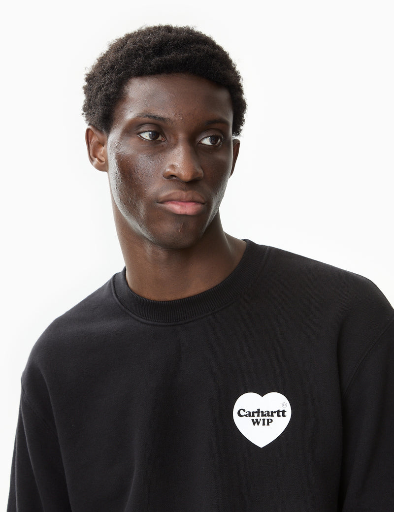 Carhartt-WIP Heart Bandana Sweatshirt (Loose) - Black