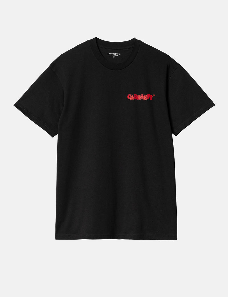 Carhartt-WIP Fast Food T-Shirt (Loose) - Black/Red