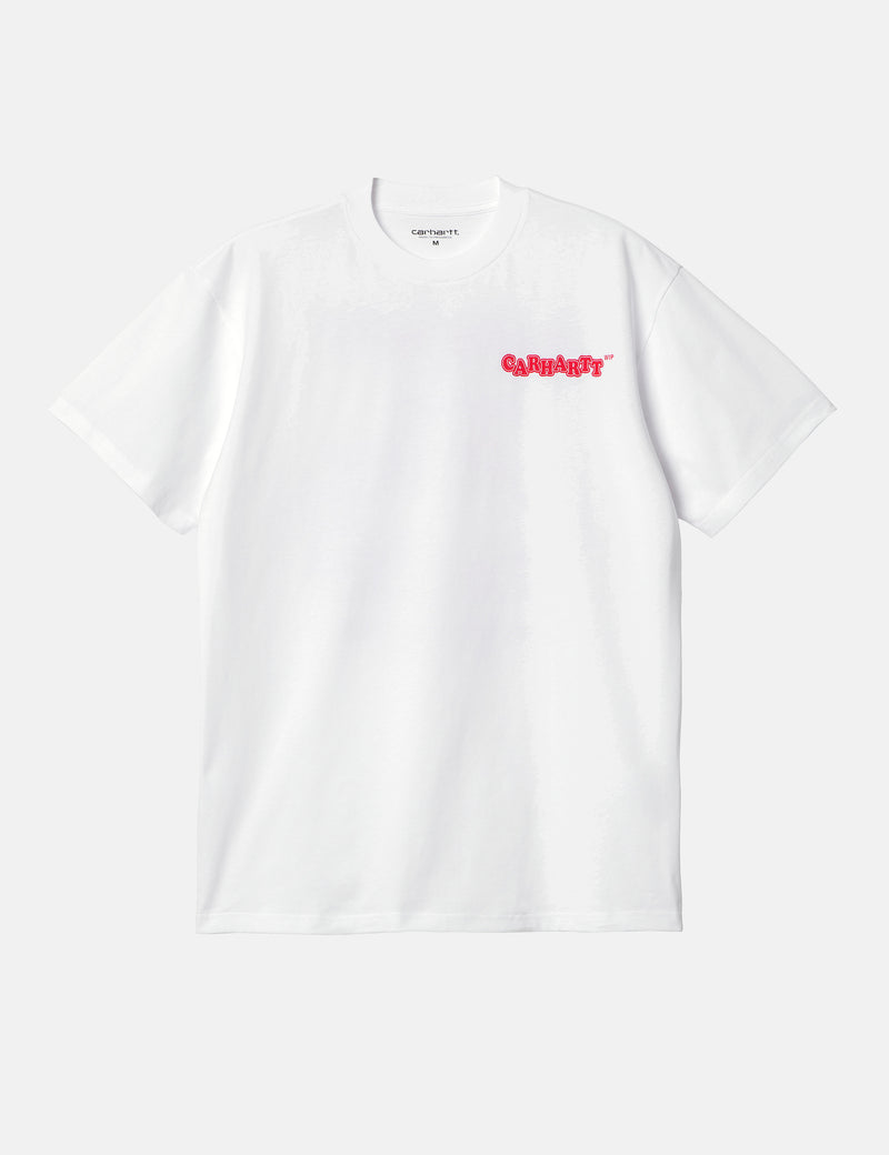 Carhartt-WIP Fast Food T-Shirt (Loose) - White/Red