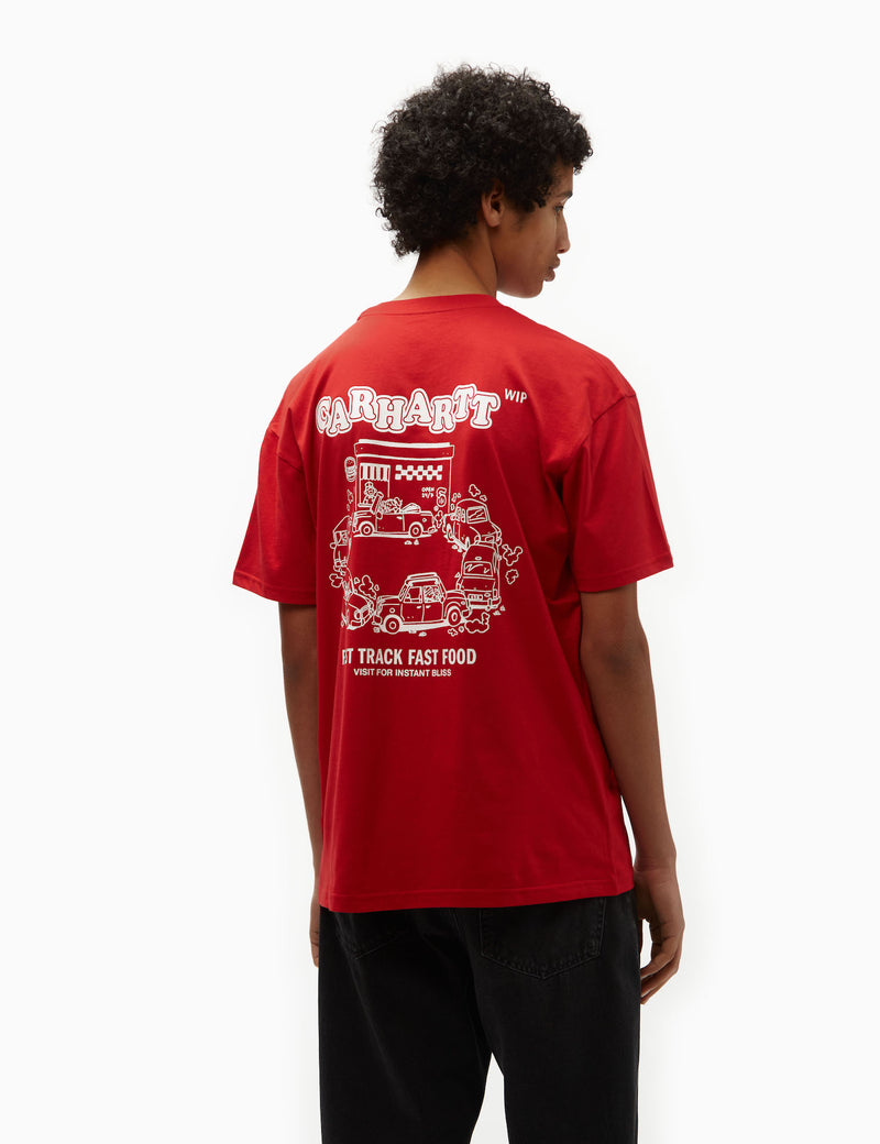 Carhartt-WIP Fast Food T-Shirt (Loose) - Samba/White