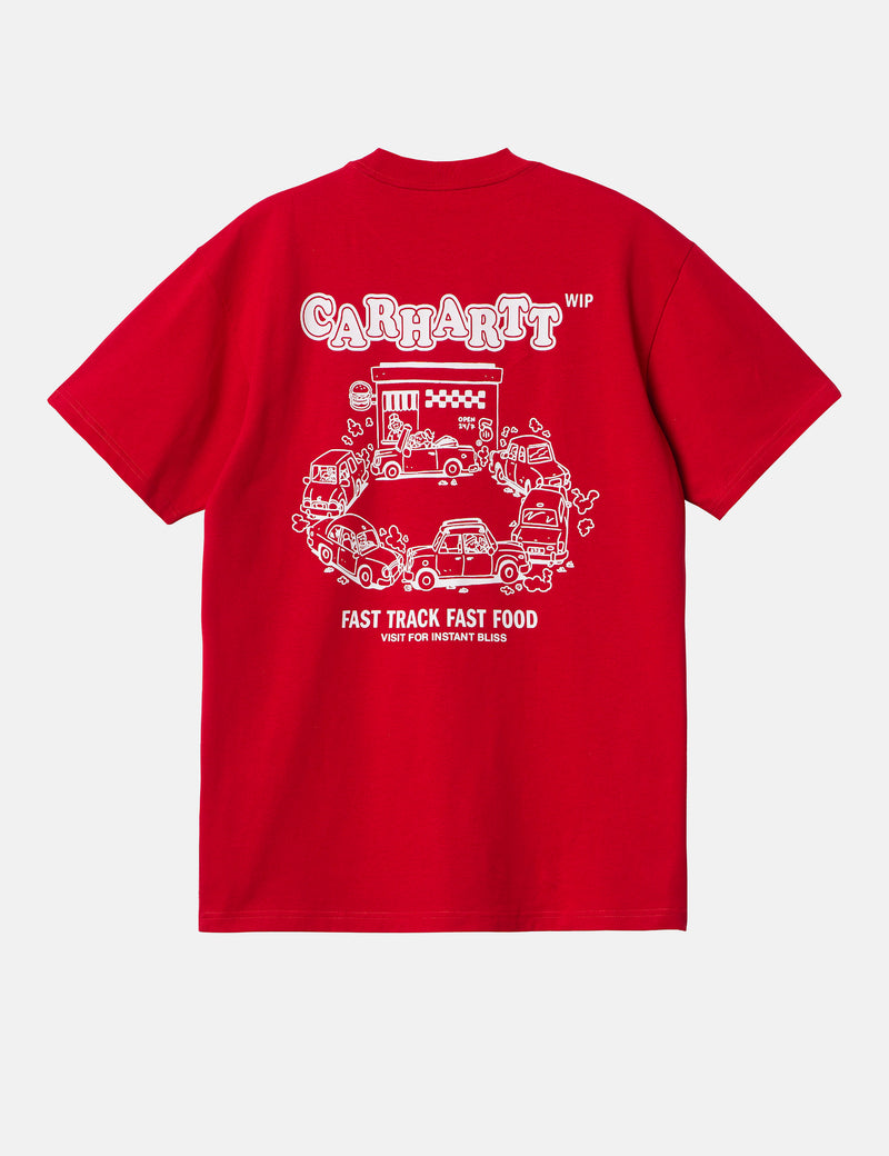 Carhartt-WIP Fast Food T-Shirt (Loose) - Samba/White