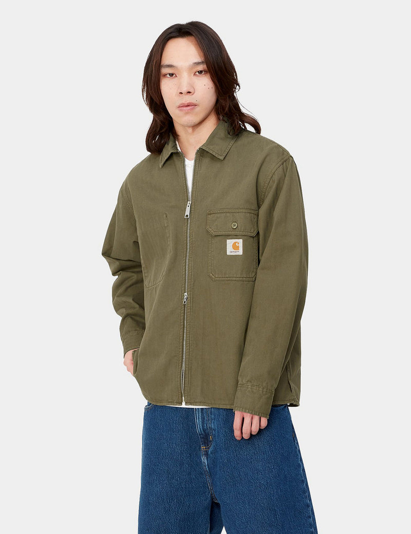 Carhartt-WIP Rainer Over Shirt - Dundee Green Garment Dyed