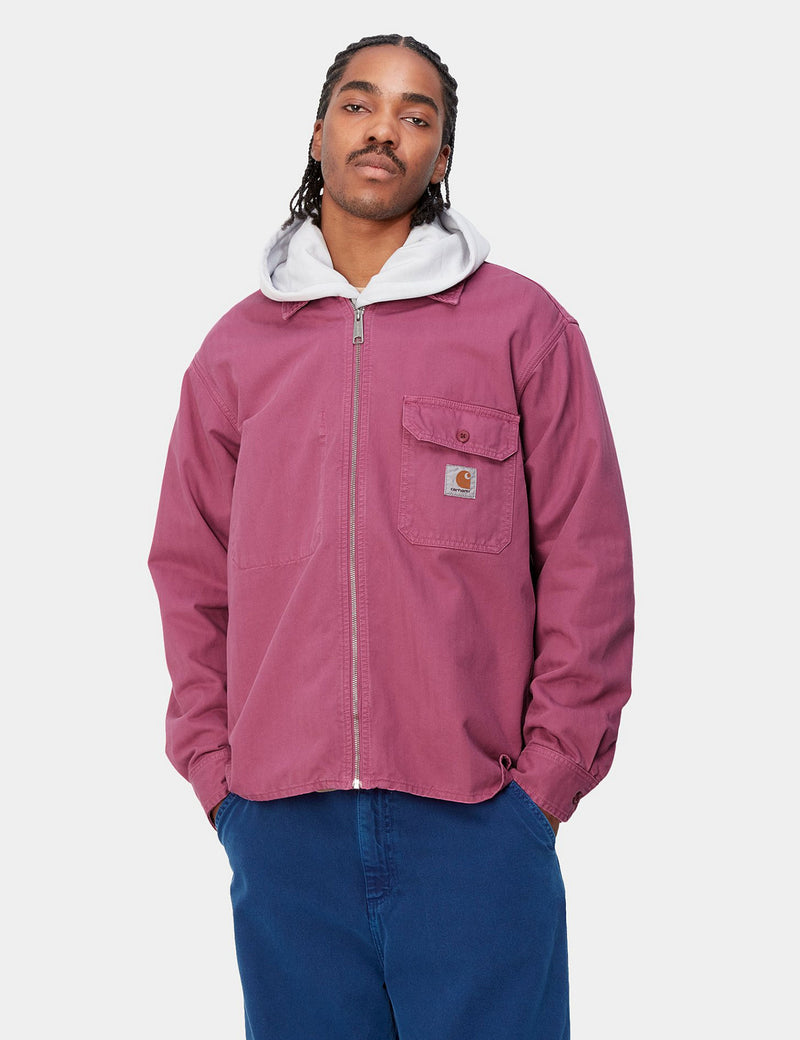 Carhartt-WIP Rainer Over Shirt - Magenta Pink | Urban Excess
