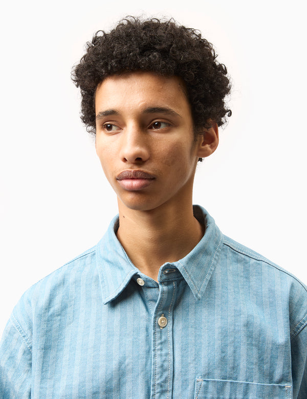 Carhartt WIP Menard Over Shirt - Blue Rinsed