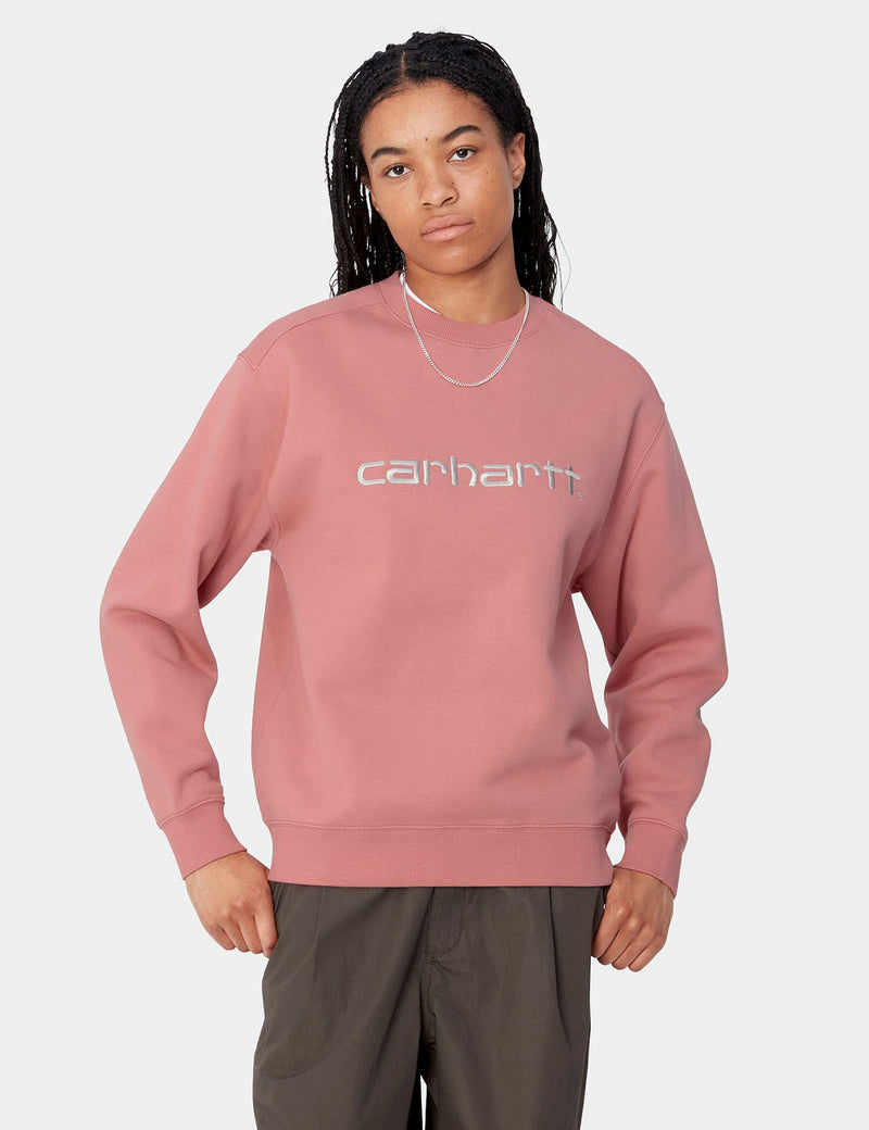 Carhartt WIP Women's Carhartt Sweatshirt (Regular) - Dusty Rose