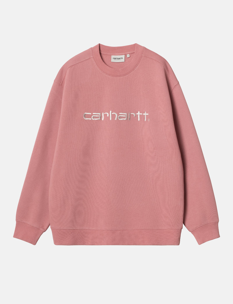 Carhartt WIP Women's Carhartt Sweatshirt (Regular) - Dusty Rose