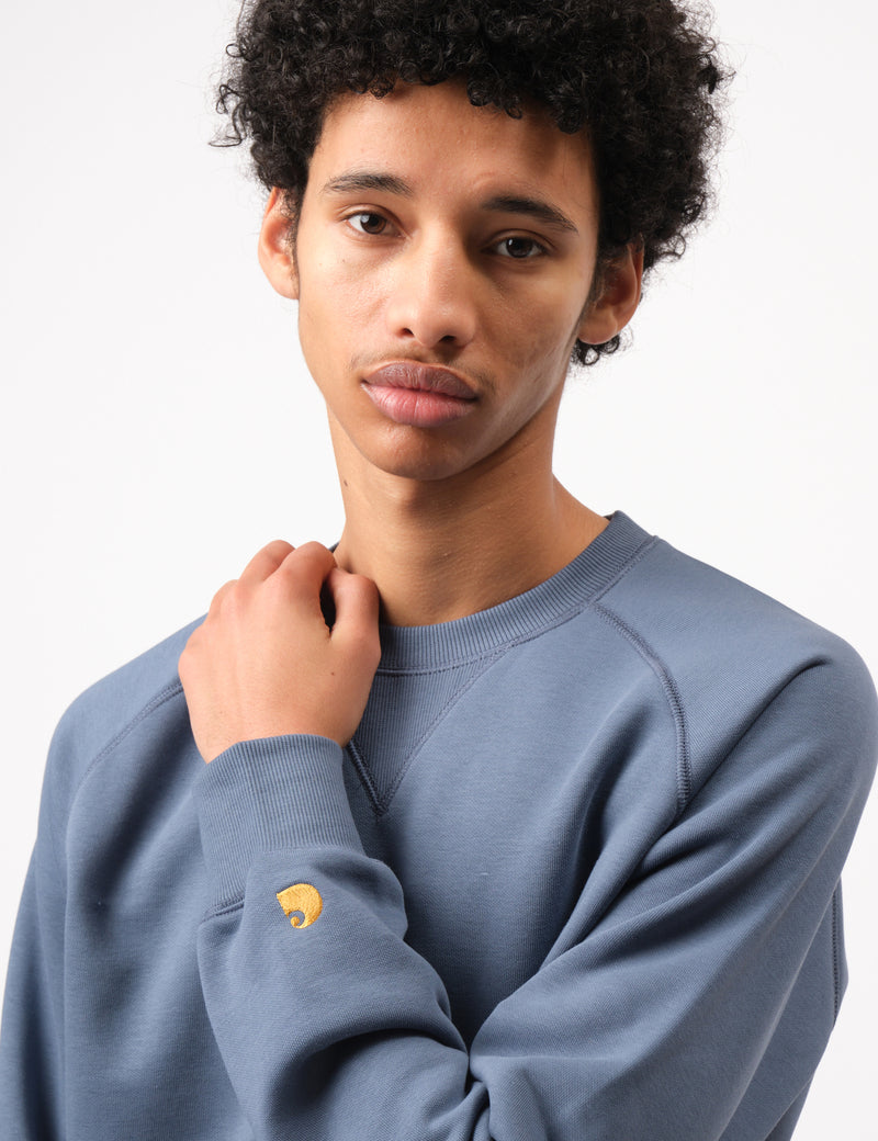 Carhartt WIP Chase Sweatshirt (Regular) - Positano Blue