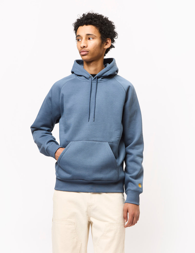 Carhartt WIP Chase Hooded Sweatshirt (Regular) - Positano Blue