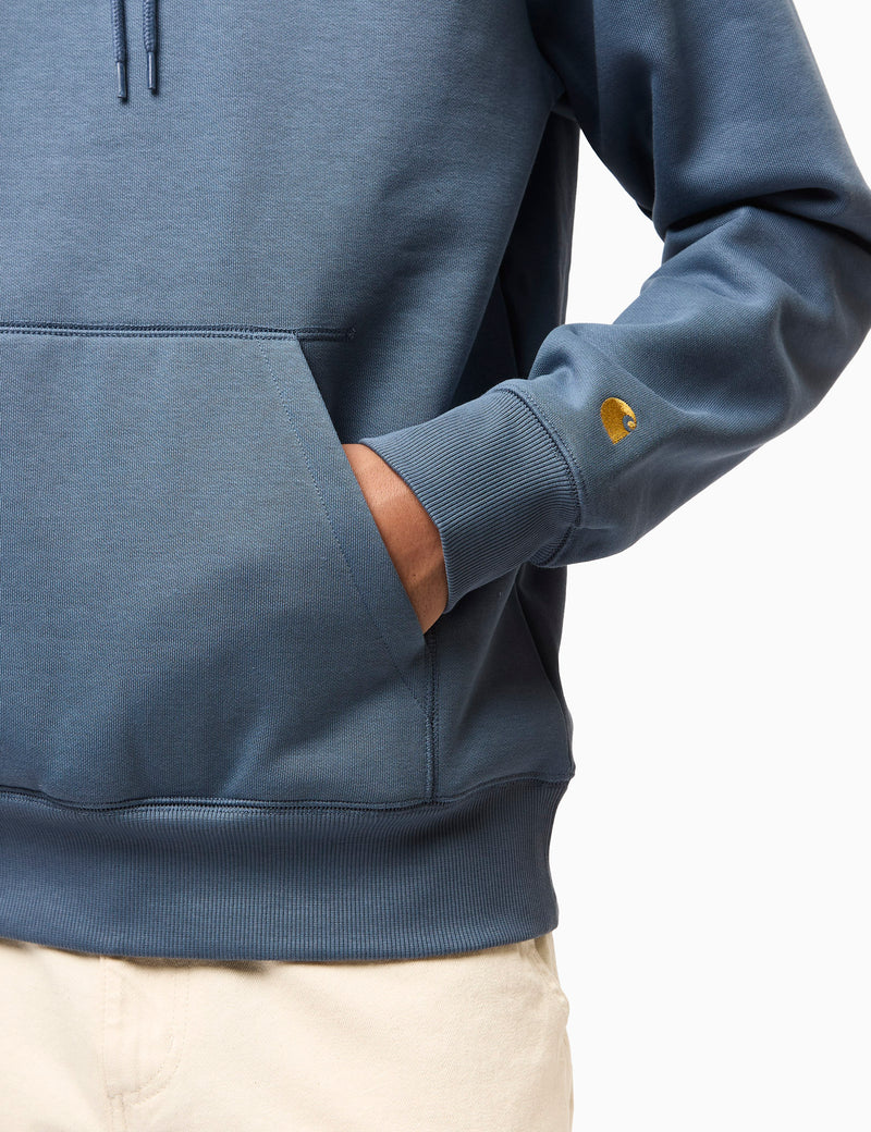 Carhartt WIP Chase Hooded Sweatshirt (Regular) - Positano Blue