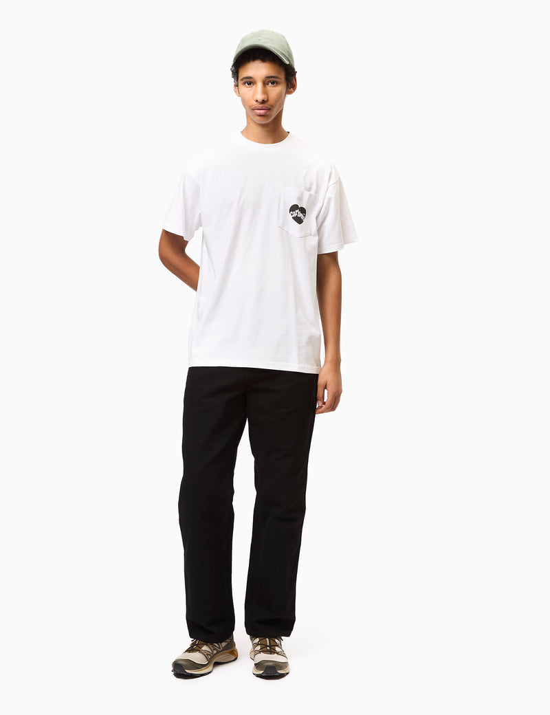 Carhartt WIP Amour Pocket T-Shirt - White