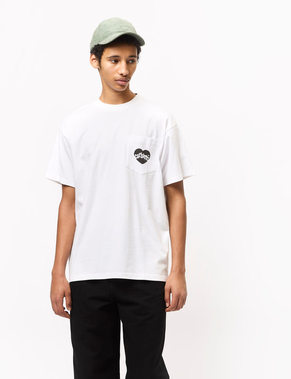 Carhartt WIP Amour Pocket T-Shirt - White