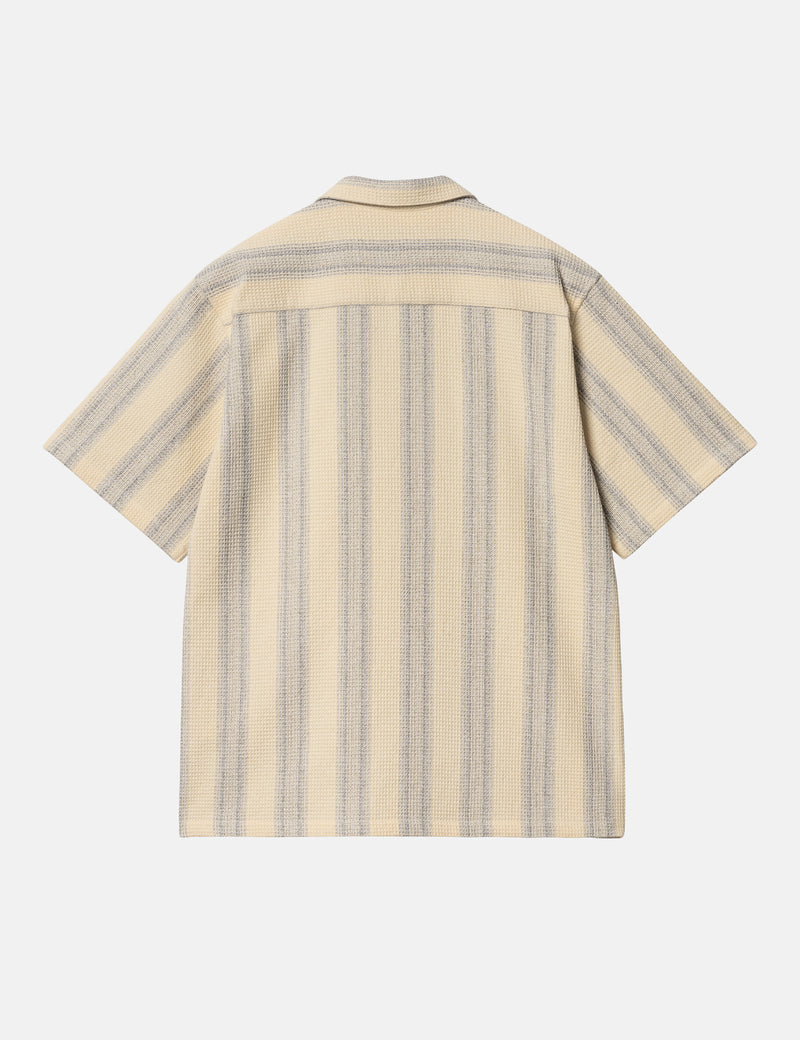 Carhart WIP Short Sleeve Dodson Stripe Shirt - Natural