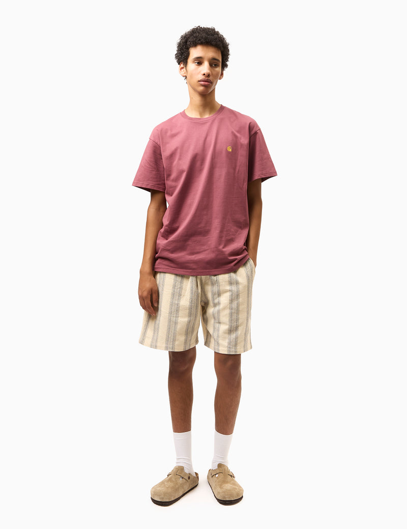 Carhartt WIP Dodson Stripe Shorts - Natural