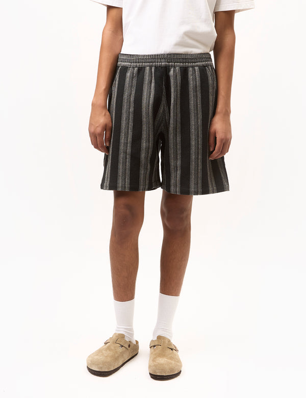 Carhartt WIP Dodson Stripe Shorts - Black