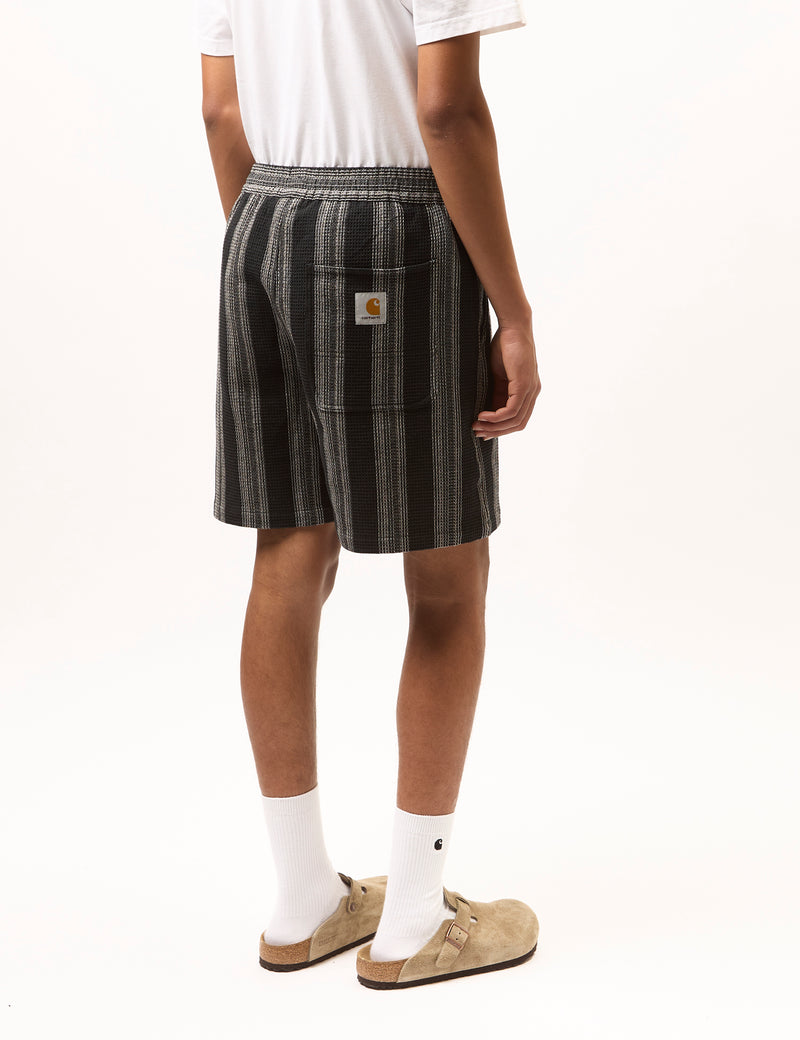 Carhartt WIP Dodson Stripe Shorts - Black