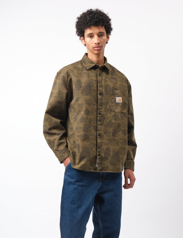 Carhartt WIP Duck Shirt - Camo Duck Green