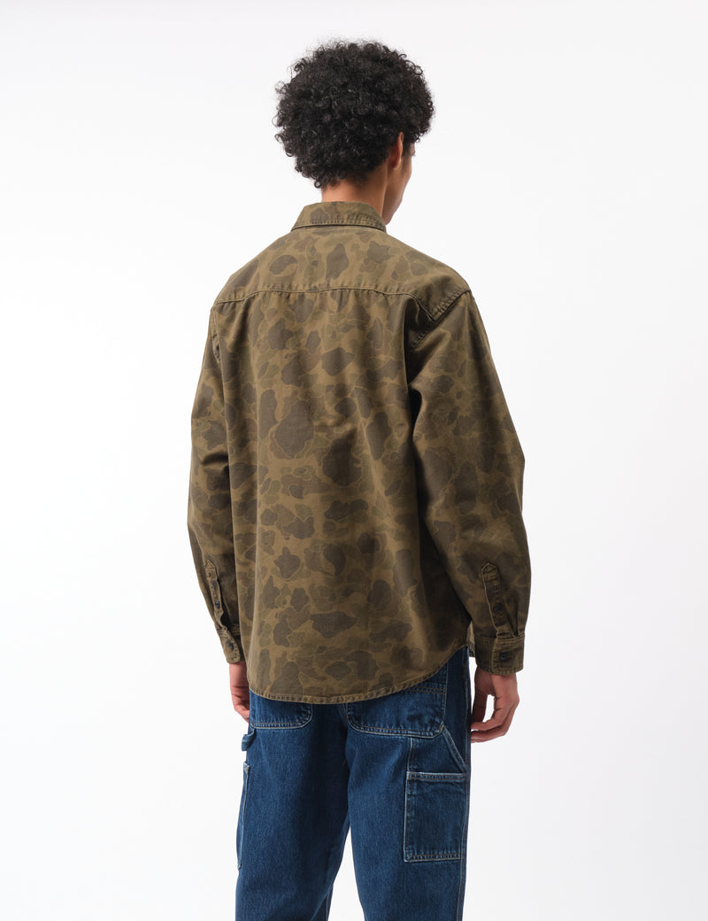 Carhartt WIP Duck Shirt - Camo Duck Green