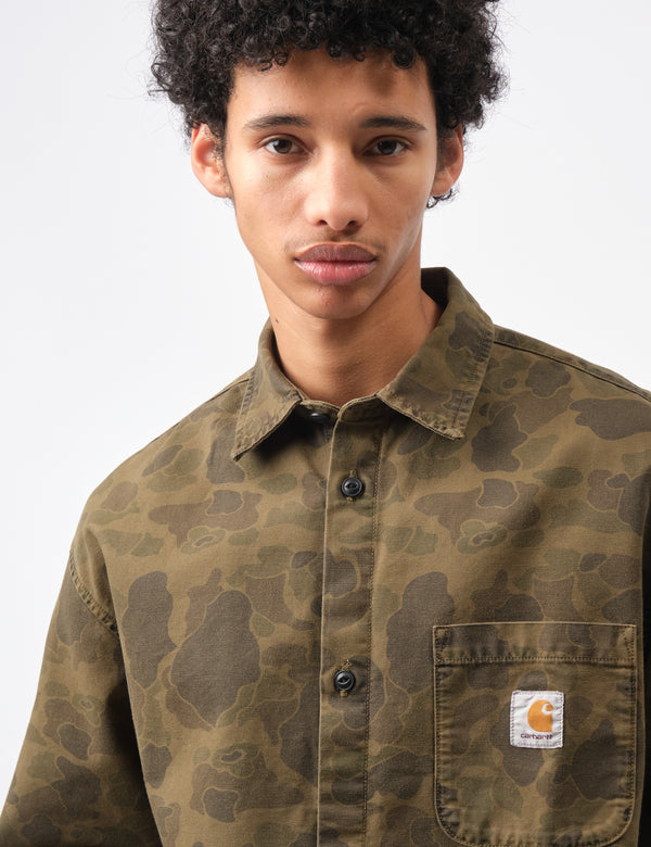 Carhartt WIP Duck Shirt - Camo Duck Green