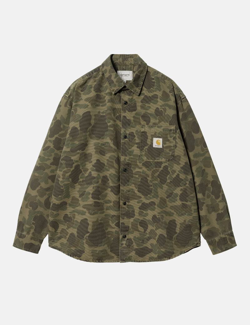 Carhartt WIP Duck Shirt - Camo Duck Green