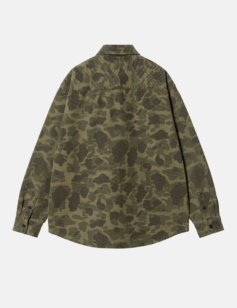 Carhartt WIP Duck Shirt - Camo Duck Green