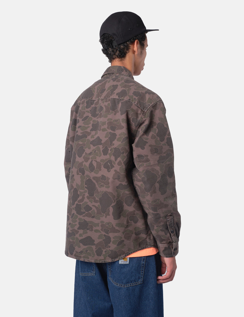 Carhartt WIP Duck Shirt - Camo Duck Green/Porphyry