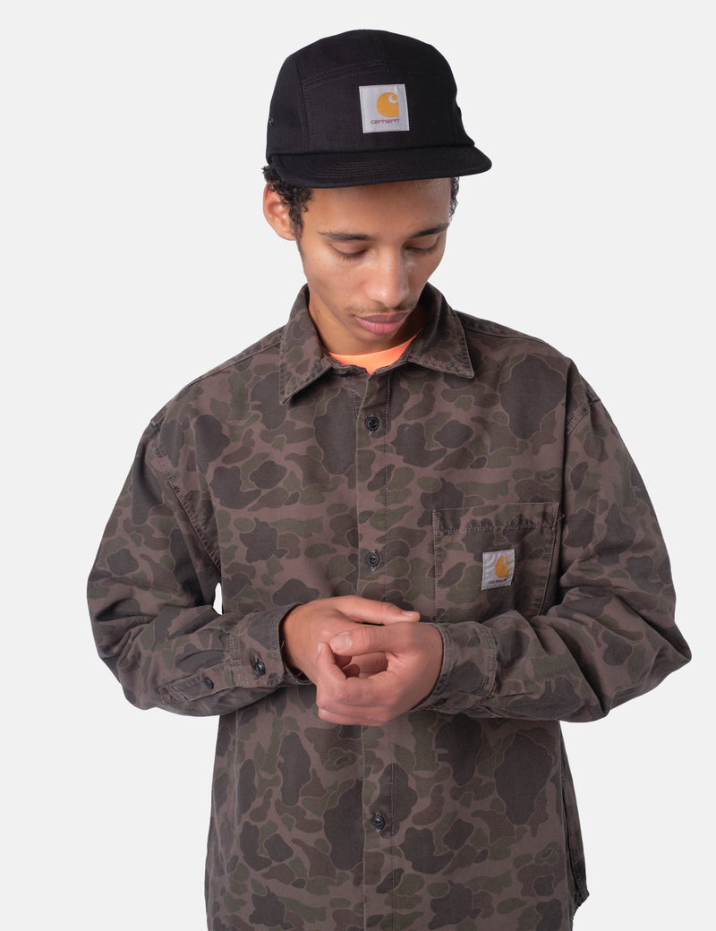 Carhartt WIP Duck Shirt - Camo Duck Green/Porphyry