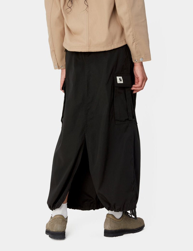 Carhartt WIP Women's Cargo Skirt Long - Black