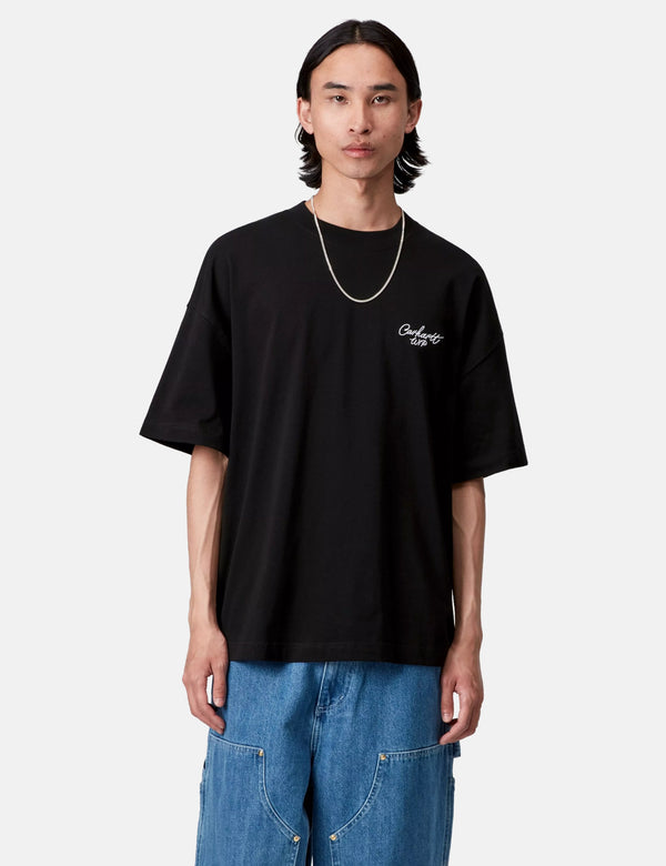 Carhartt WIP Signature Script T-Shirt - Black/White