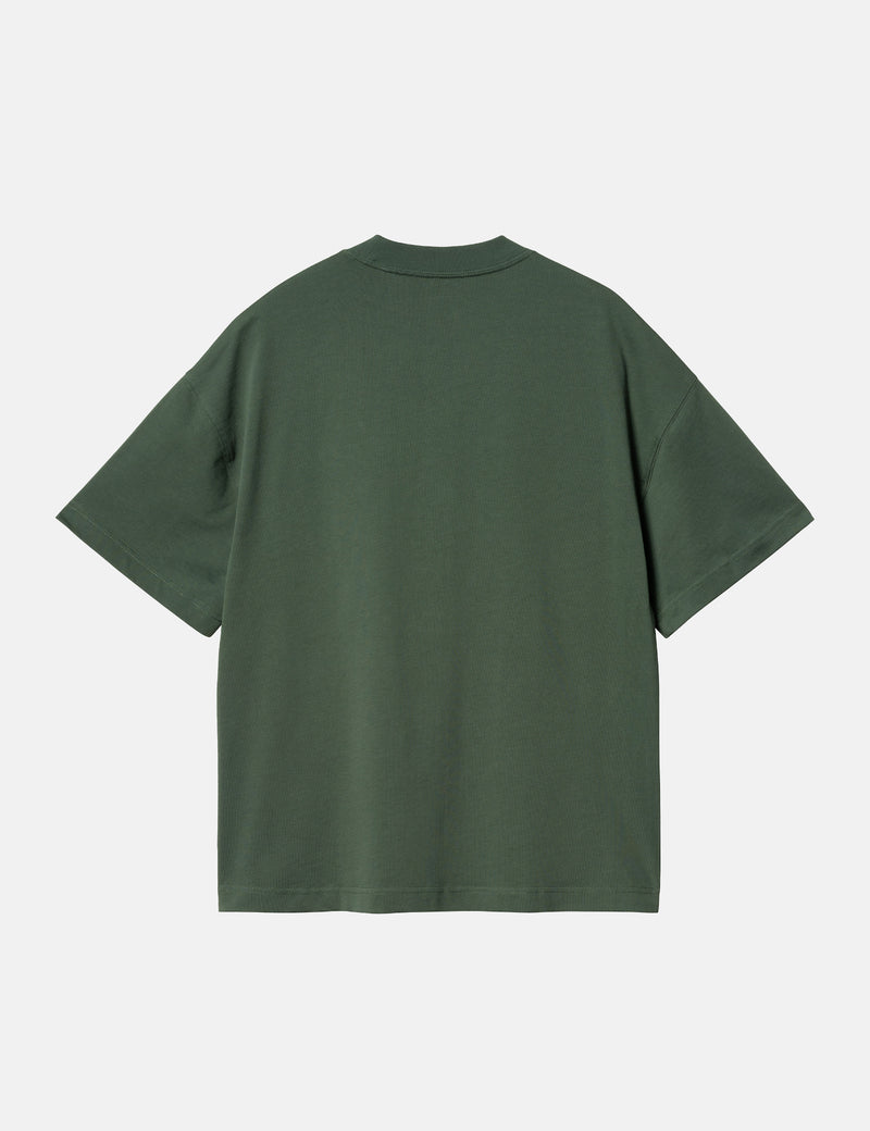 Carhartt WIP Signature Script T-Shirt (Boxy Loose) - Sycamore Tree Green