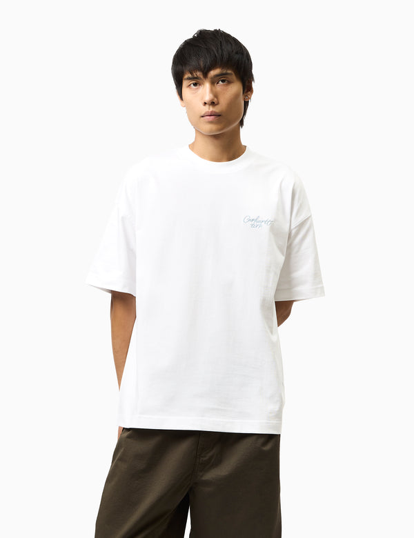 Carhartt WIP Signature Script T-Shirt (Boxy Loose) - White