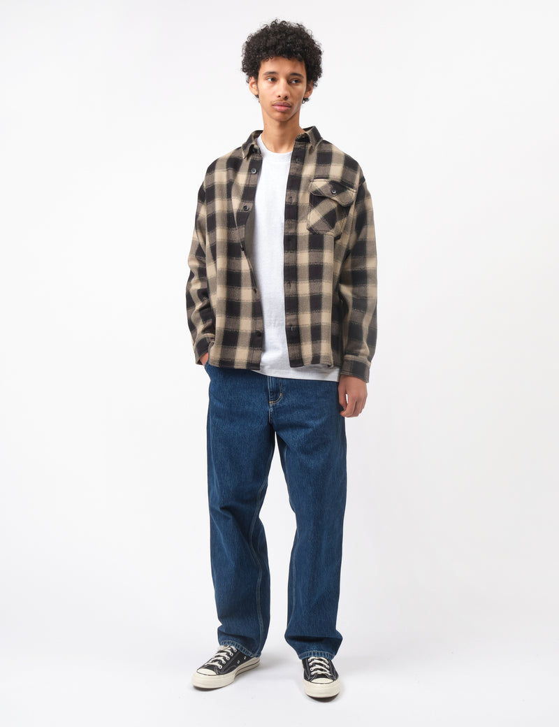 Carhartt WIP Witten Check Shirt - Wall Beige