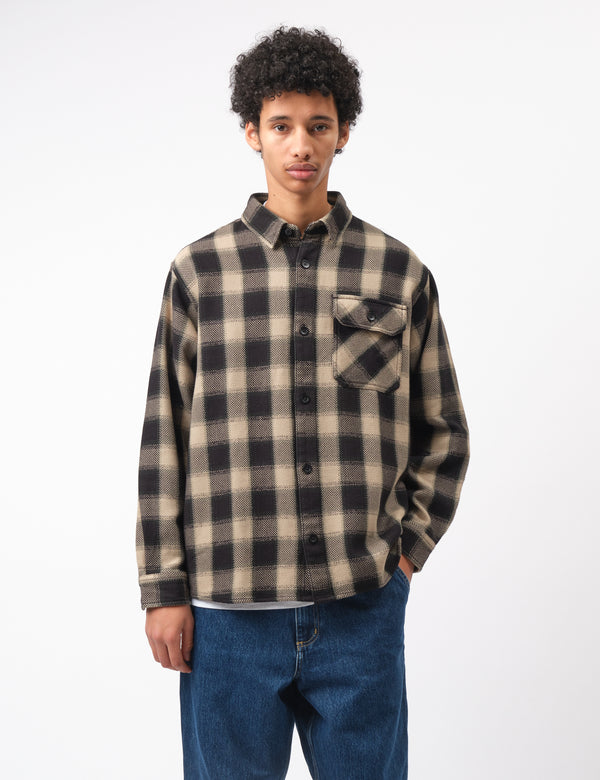 Carhartt WIP Witten Check Shirt - Wall Beige