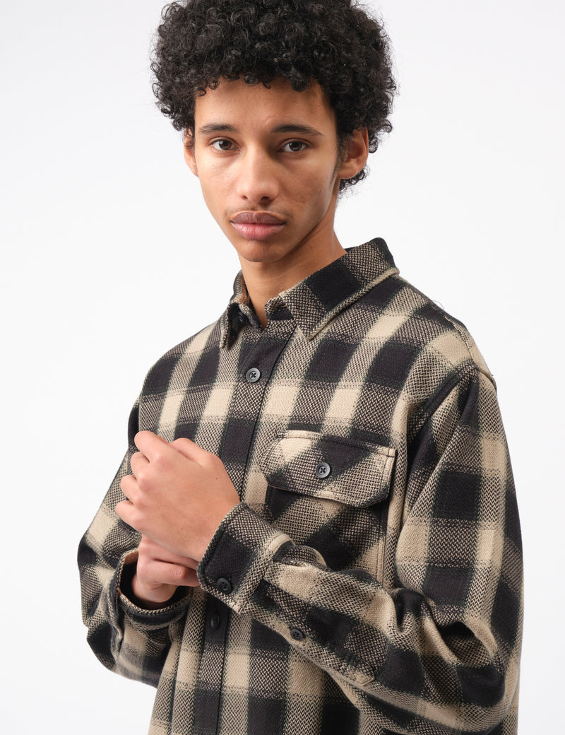 Carhartt WIP Witten Check Shirt - Wall Beige