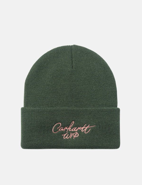 Carhartt WIP Signature Beanie Hat - Sycamore Tree Green