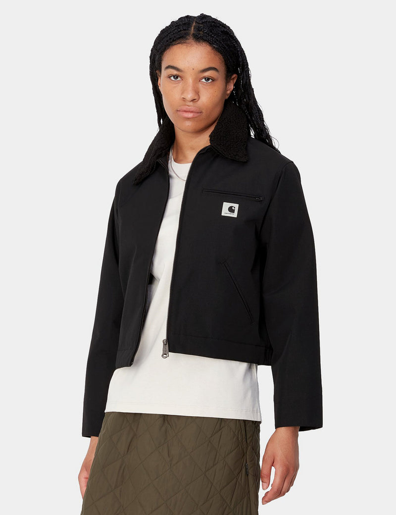 Carhartt WIP Women's Newkirk Jacket - Black/Camo Leopard