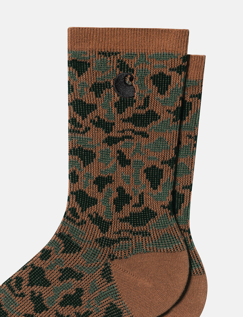 Carhartt WIP Camo Socks - Camo Leopard Taramind