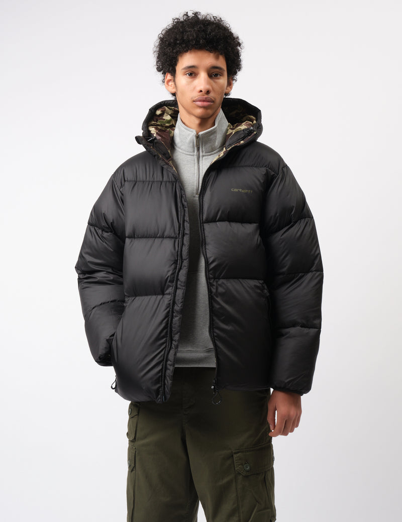 Carhartt WIP Toronto Jacket - Black/Camo Duck Green