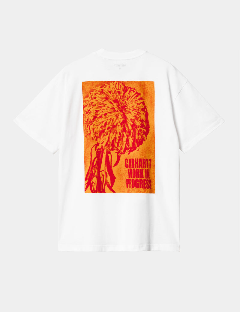 Carhartt WIP Chrysanthemum T-Shirt (Loose) - White