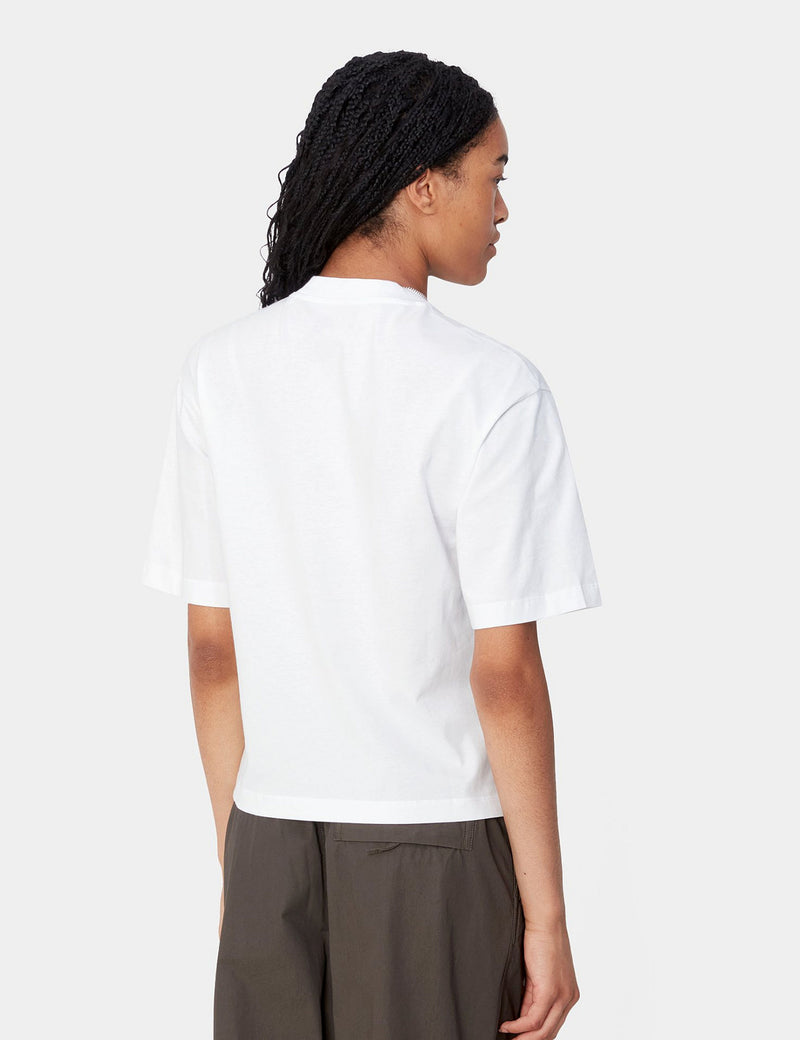 Carhartt WIP Women's Pepe Card T-Shirt (Boxy Loose) - White