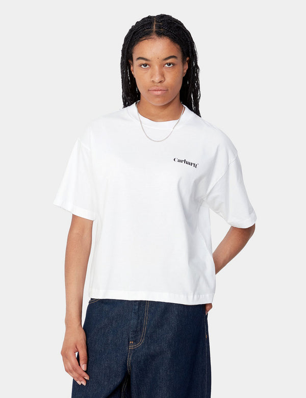 Carhartt WIP Women's Fold Leo T-Shirt (Loose) - White