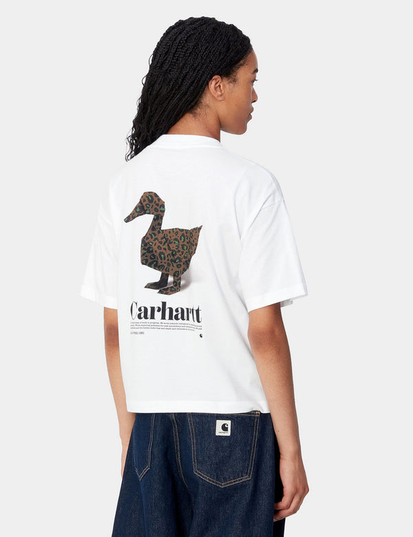 Carhartt WIP Women's Fold Leo T-Shirt (Loose) - White